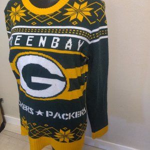 Green Bay Packers Junk Food Christmas Sweater Sz L